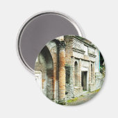 Aimant Les ruines de Pompéi - marché aux temples (Recto/Verso)