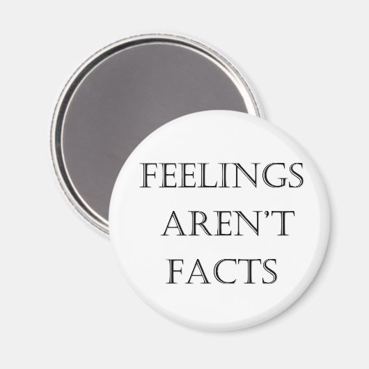 Aimant Les sentiments ne sont pas des faits (Recto/Verso)