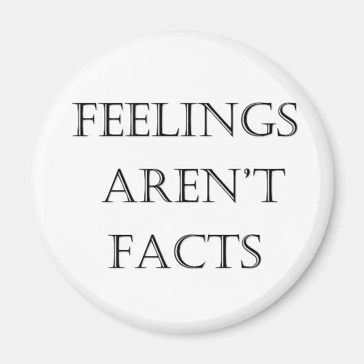 Aimant Les sentiments ne sont pas des faits (Devant)