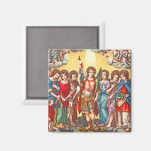 Aimant Les Sept Archanges (CP 001; Chromolithographe) (Recto/Verso)