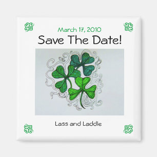 Aimant Les shamrocks font gagner la date ! Le 17 mars
