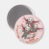 Aimant Les singes des blocs volants (Recto/Verso)