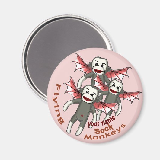 Aimant Les singes des blocs volants (Recto/Verso)