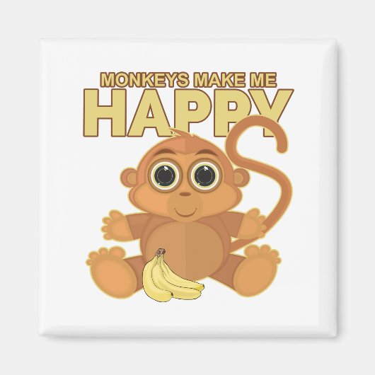Aimant Les singes Me Rendent Heureux (Devant)