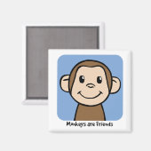 Aimant Les singes sont amis (Recto/Verso)