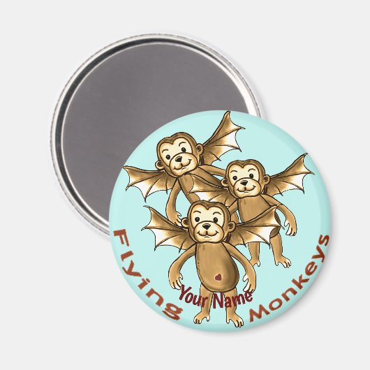 Aimant Les singes volants (Recto/Verso)