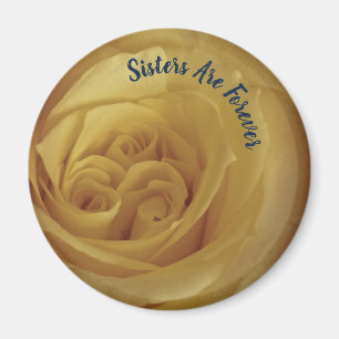 Aimant Les Soeurs Sont Pour Toujours Fleur Photo Rose Jau