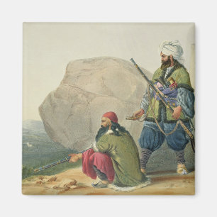 Aimant Les soldats d'infanterie d'Afghaun en leur hiver