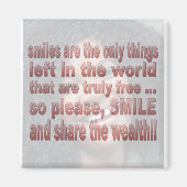 Aimant Les sourires sont gratuits (Devant)