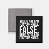 Aimant Les Squats Sont Mauvais Pour Vos Genoux ? FALSE. Ê (Recto/Verso)