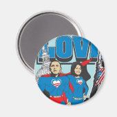 Aimant Les super Obama (Recto/Verso)