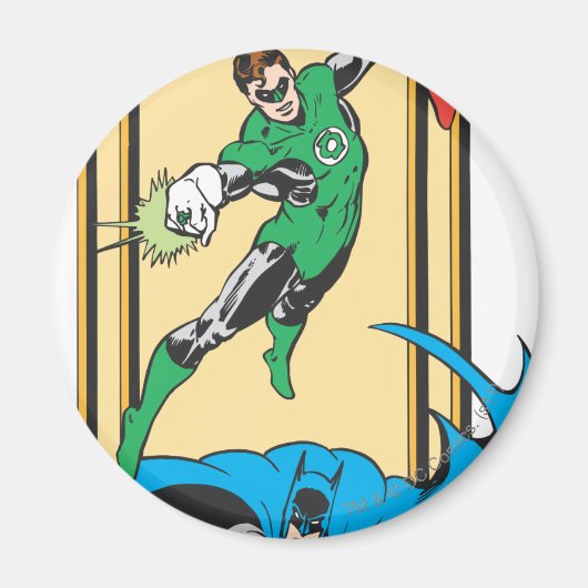 Aimant Les superhéros en action (Devant)