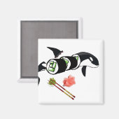 Aimant Les sushis d'Orca ! (Recto/Verso)