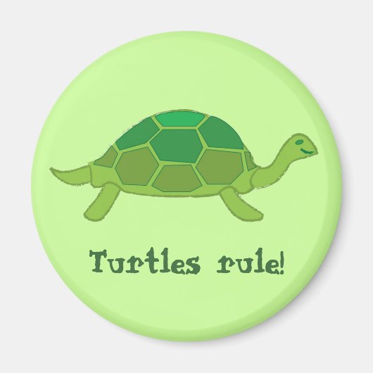 Aimant Les tortues dominent ! (Devant)