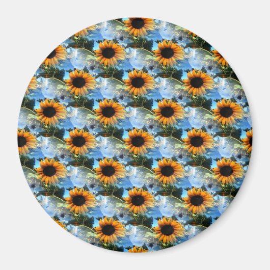 Aimant Les tournesols de Caitlin... (Devant)