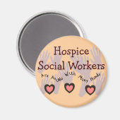 Aimant Les Travailleurs Sociaux Hospitaliers "Les anges a (Recto/Verso)