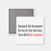 Aimant Les Travaux Et Les Affectations Sont Obligatoires (Recto/Verso)