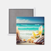 Aimant Les trésors de plage (Recto/Verso)