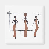 Aimant Les trois soeurs africaines (Devant)