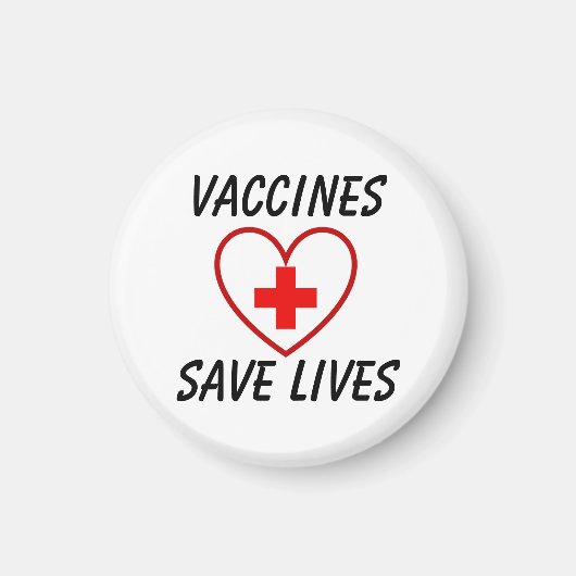 Aimant Les vaccins sauvent des vies (Devant)