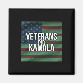 Aimant Les Vétérans Votent Pour Kamala Harris 2024 (Devant)