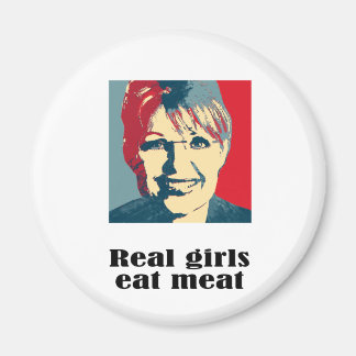 Aimant Les vraies filles mangent de la viande
