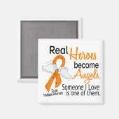 Aimant Les vrais héros deviennent des anges Sclérose en p (Recto/Verso)