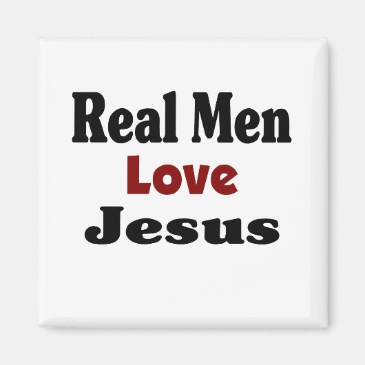 Aimant Les vrais hommes aiment Jésus (Devant)