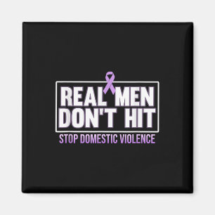 Aimant Les vrais hommes ne frappent pas la sensibilisatio