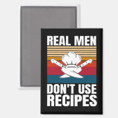 Aimant Les vrais hommes n'utilisent pas de recettes - Cui (Recto/Verso)