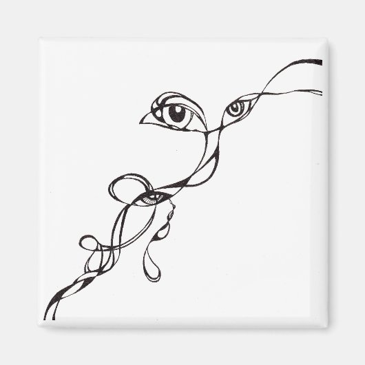 Aimant Les yeux dans le noir (Devant)