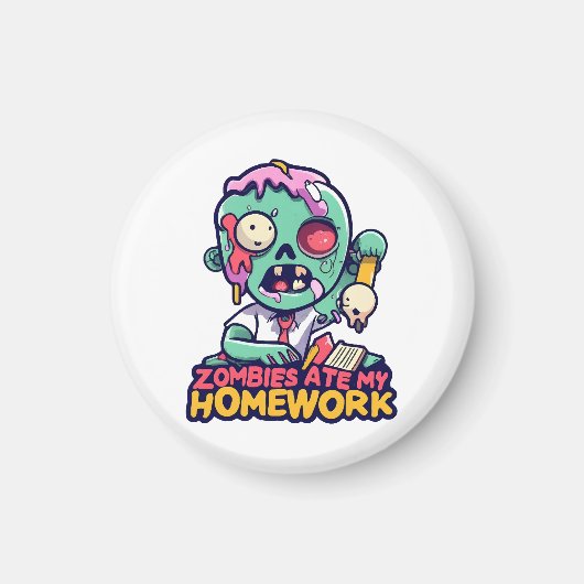 Aimant Les zombies ont mangé mes devoirs (Devant)