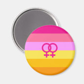 Aimant Lesbienne Dawn Pride Femmes qui aiment les femmes (Recto/Verso)