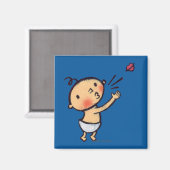 Aimant Leslie Patricelli Blow a Kiss Baby (Recto/Verso)