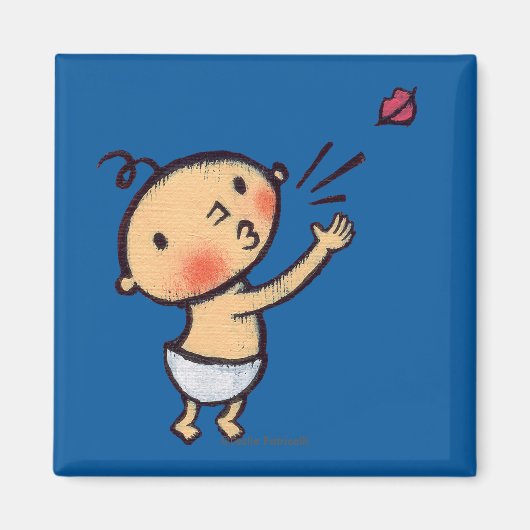 Aimant Leslie Patricelli Blow a Kiss Baby (Devant)