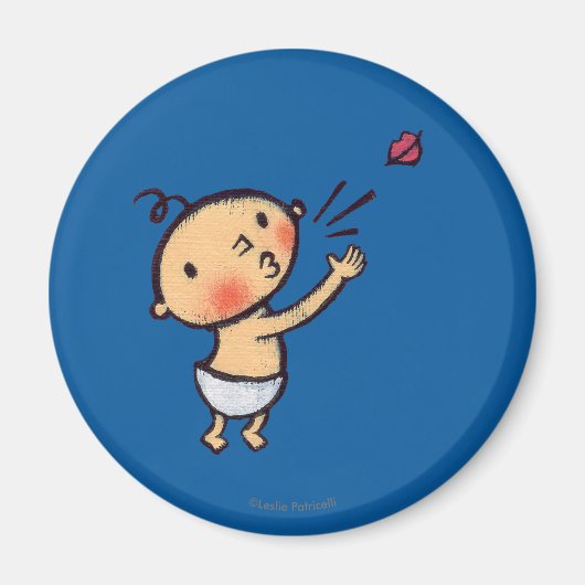 Aimant Leslie Patricelli Blow a Kiss Baby (Devant)