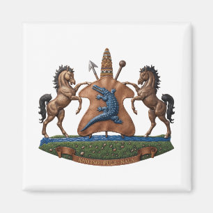 Aimant Lesotho blason armoiries drapeau pays symbole héra
