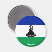 Aimant Lesotho Drapeau charmant patriotique (Recto/Verso)
