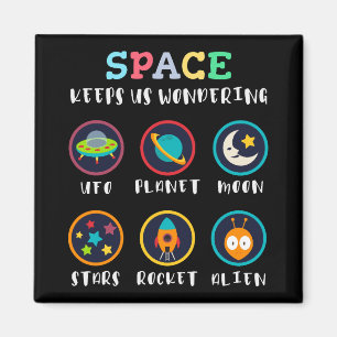 Aimant L'espace nous fait nous poser des questions