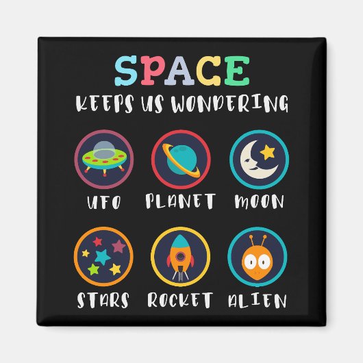 Aimant L'espace nous fait nous poser des questions (Devant)