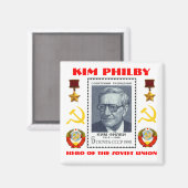 Aimant L'espion britannique Kim Philby, héros de l'Union  (Recto/Verso)