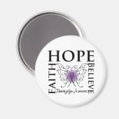 Aimant L'espoir croient la foi - fibromyalgie (Recto/Verso)