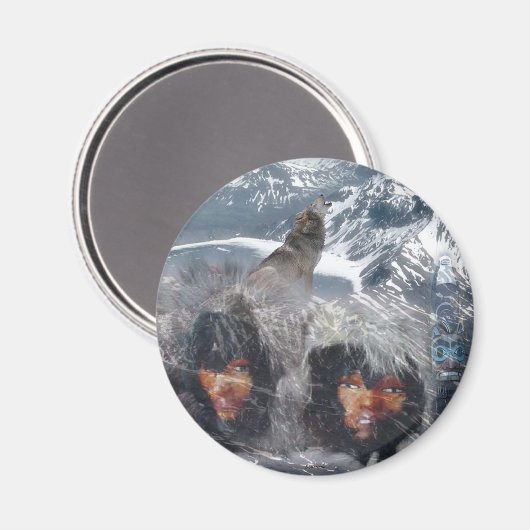 Aimant L'esprit autochtone en Alaska (Recto/Verso)