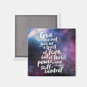 Aimant L'Esprit d'Amour de DIEU - AUCUNE PEUR - Verse de (Recto/Verso)