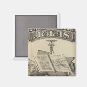 Aimant L'état de l'Indiana (Recto/Verso)