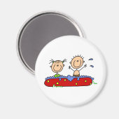 Aimant L'été dans la piscine (Recto/Verso)