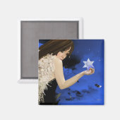 Aimant L'étoile bleue (Recto/Verso)