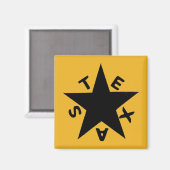 Aimant L'étoile du Texas (Recto/Verso)