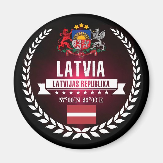 Aimant Lettonie (Devant)