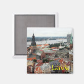 Aimant Lettonie (Recto/Verso)